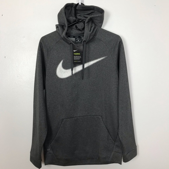 NWT- Nike Size small Therma Dri-Fit gray hoodie🔥 - Picture 1 of 8
